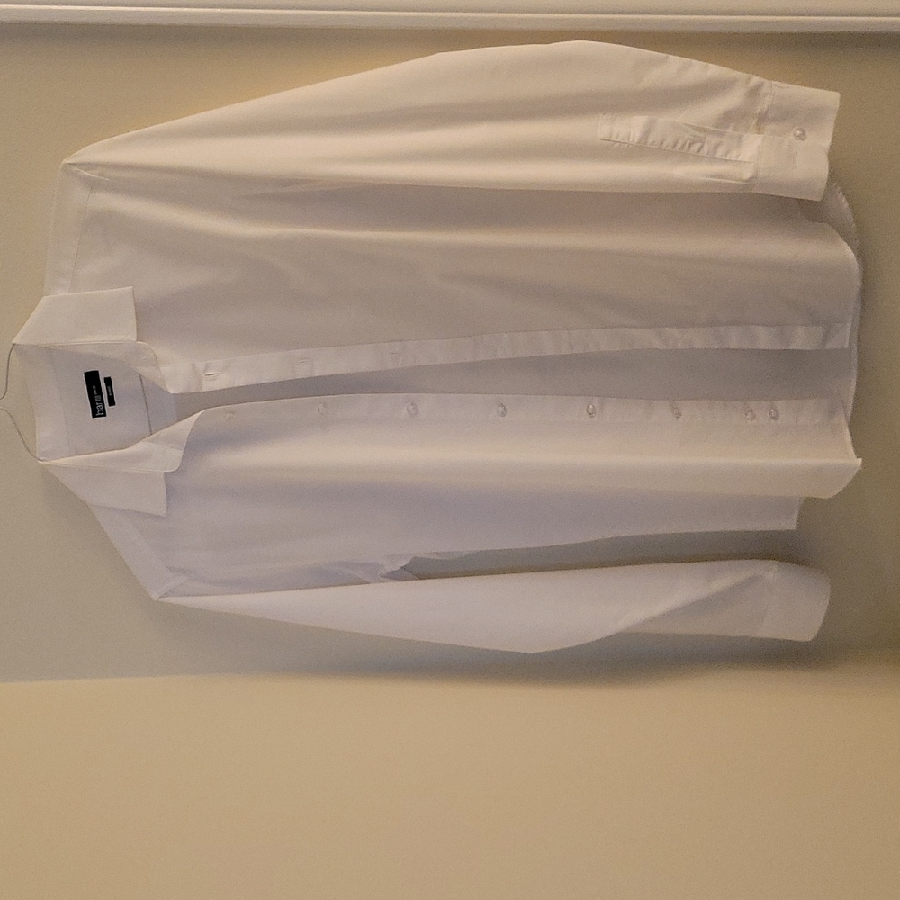 Bar III Slim White Shirt